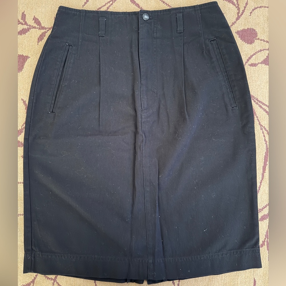 🖤GAP Black Cotton Canvas Denim Skirt